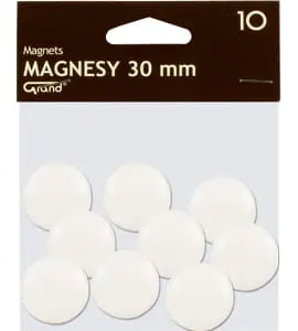 Magnesy 30mm GRAND białe 10szt /130-1693/