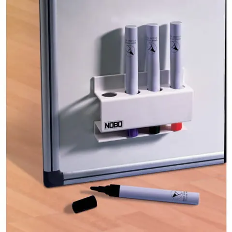 Przybornik magnetyczny na markery NOBO biały /35038046/