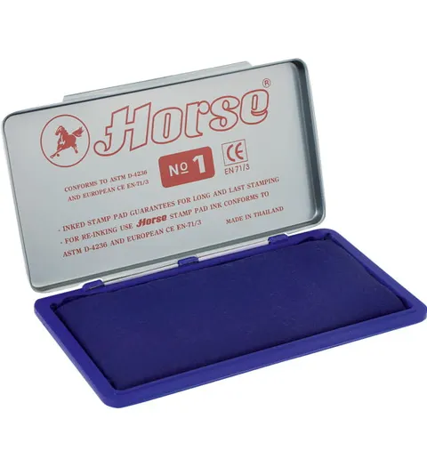Poduszka do stempli 150x74mm HORSE niebieska 1szt. /140-1018/