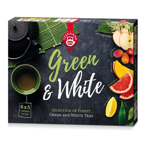 Zestaw herbat teekanne GREENWHITE COLLECTION 6x5szt. /64071/