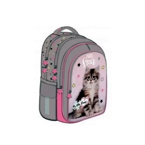 Plecak szkolny 4-komorowy 16" BPL58 GREY CAT- MY LITTLE FRIEND 1szt.