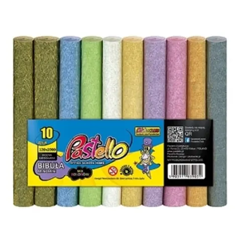 Bibuła perłowa mini 12 x 200cm zestaw mix 10szt. /PAS-3481/