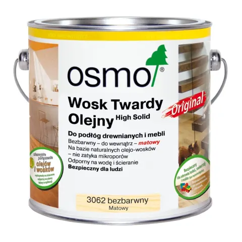 Osmo 3062 Bezbarwny, matowy Wosk twardy olejny ORIGINAL 3062/0,75