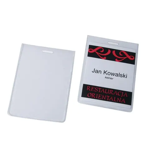 Identyfikator ze szczeliną 105x75 OPUS O.BADGE HOLDER 1szt.