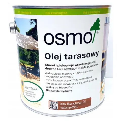 Osmo 006 Bangkirai, naturalnie stonowany Olej tarasowy 006/2,50