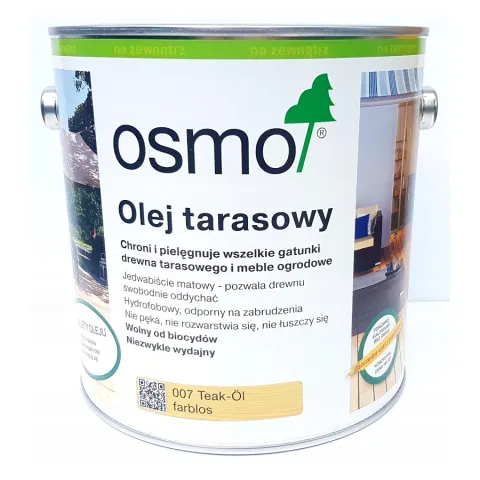 Osmo 007 Teak bezbarwny Olej tarasowy 007/0,75