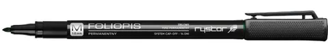 Foliopis CD/DVD 1.0mm FM1 zielony RYSTOR /438-003/