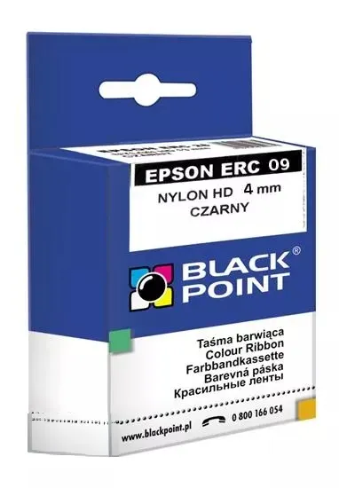 Taśma barwiąca EPSON ERC09/HX20 czarna nylon BLACK POINT 2szt /KBPE09/