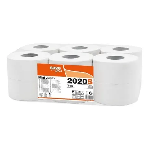 PAPIER TOALETOWY JUMBO 2-WARSTWOWY BIAŁY 250m CELTEX SAVE PLUS 12szt.