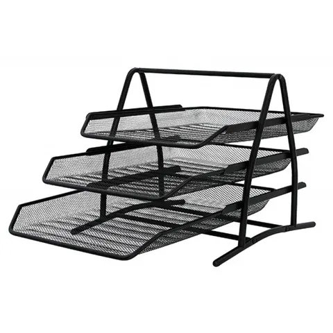 Zestaw na biurko Q-CONNECT Office Set metalowy 3 szufladki czarny KF00823