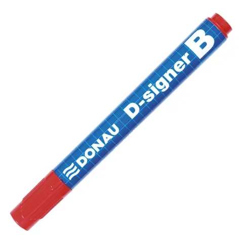 Marker Donau D-Signer do tablic suchościeralnych okrągły 2-4 mm czerwony
