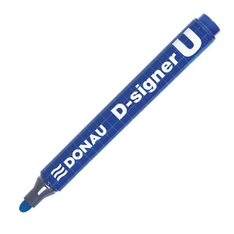 Marker permanentny Donau D-Signer U okrągły 2-4 mm niebieski
