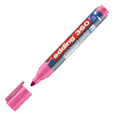 Marker do tablic 360 Edding, 1,5-3mm, różowy