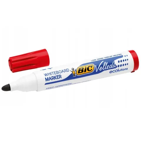 Marker do tablic suchościeralnych BIC Velleda ECOlutions czerwony