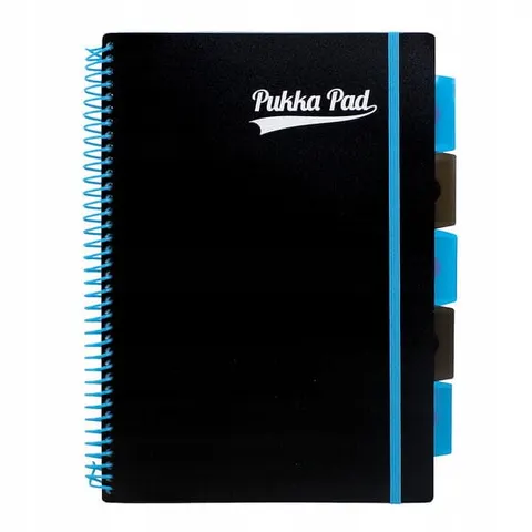 Kołozeszyt Pukka Pad Project Book Neon A4 kratka niebieski