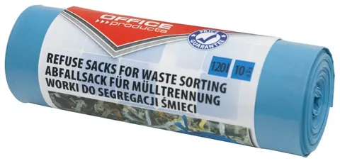 WORKI NA ŚMIECI 120L LDPE 31µm OFFICE PRODUCTS DO SEGREGACJI MAKULATURY MOC