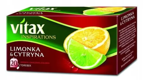 Herbata owocowa Vitax Inspirations limonka z cytryną 20 torebek
