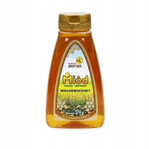 MIÓD PSZCZELI WIELOKWIATOWY 370g BARTNIK SĄDECKI BUTELKA