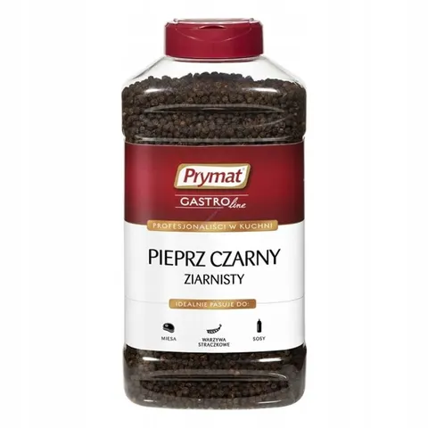 PRZYPRAWA PIEPRZ CZARNY ZIARNISTY 800g PRYMAT OPAKOWANIE PET