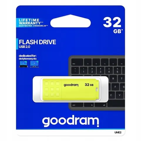 Goodram pamięć USB UME2 | USB 2.0 | 32GB | yellow