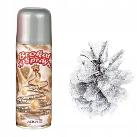 [650103] Brokat w sprayu srebrny 250ml