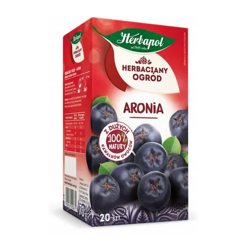 Herbata owocowa ekspresowa HERBAPOL HERBACIANY OGRÓD aronia 20szt.