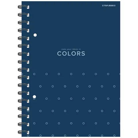 Kołozeszyt TOP2000 Colors A5 100k w kratkę niebieski