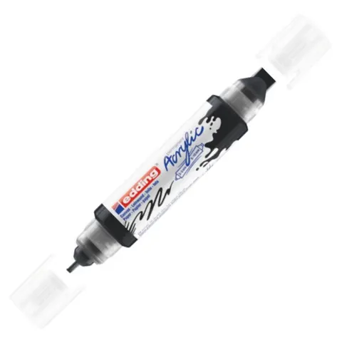 Marker akrylowy 3D Edding matowy czarny e-5400 podwójny 2-3 mm 5-10 mm