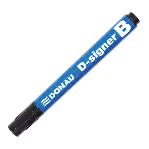 Marker suchościeralny i do flipchartu okrągły 2,0-4,0mm DONAU D-SIGNER B czarny