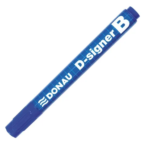 Marker Donau D-Signer do tablic suchościeralnych okrągły 2-4 mm niebieski