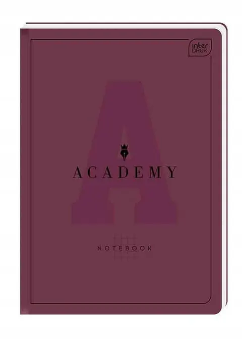 Brulion A6 96 kartek w kratkę M 90g ACADEMY INTERDRUK