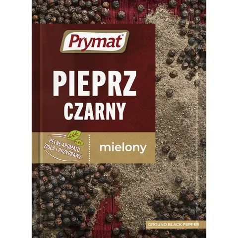 Przyprawa pieprz czarny mielony 20g PRYMAT