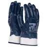 Rękawice Donau Safety Nitrile 03, kat. II, rozm. 8, granatowe