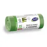 Worki na śmieci 35L 23µm LDPE STELLA do segregacji zielone 20szt.
