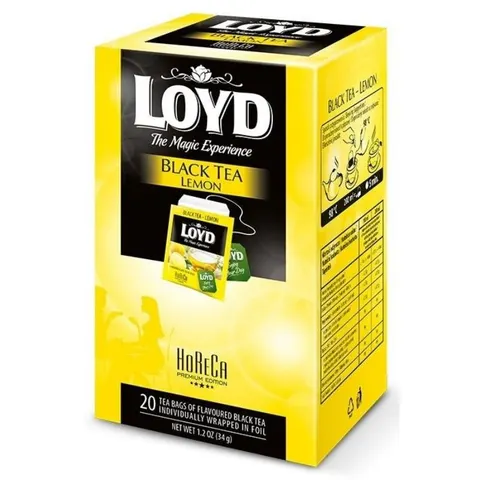 Herbata czarna kopertowana LOYD LEMON 20szt.