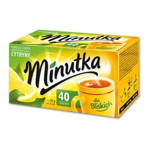 Herbata czarna cytrynowa MINUTKA 40szt.