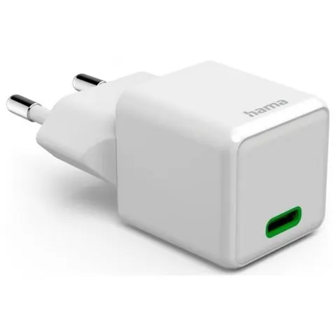HAMA ŁADOWARKA 25W SIECIOWA SUPERMINI PD/QC BIAŁA