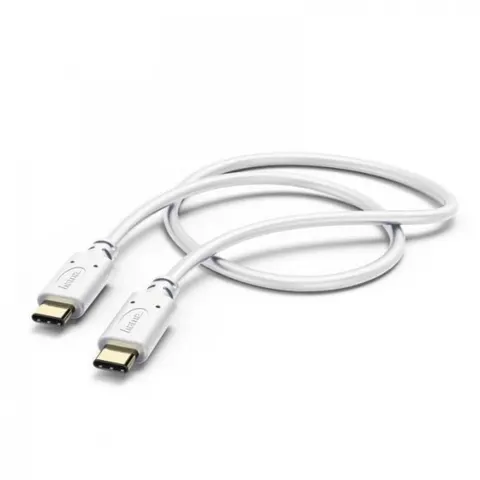 Hama kabel ładujący/data USB TYP-C/TYP-C 1.5M, BIAŁY