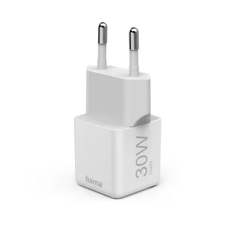 HAMA ŁADOWARKA 30W SIECIOWA SUPERMINI PD/QC BIAŁA