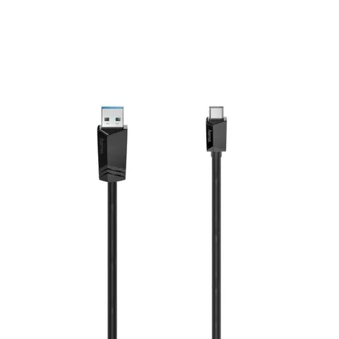 Kabel USB ze złączem USB-C USB-A HAMA 3A 1,5m czarny 1szt.