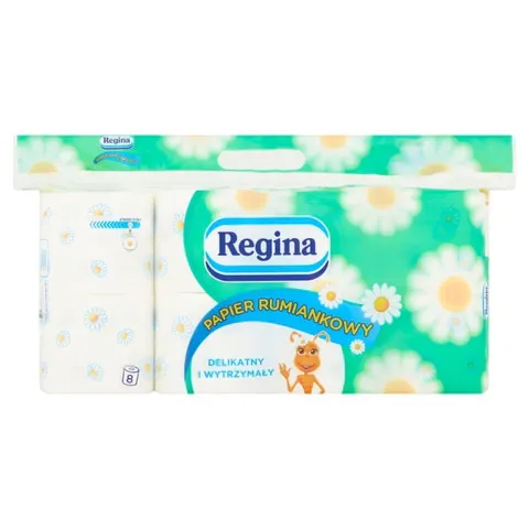 Papier toaletowy celuloza 3-warstwy REGINA rumiankowy 8szt.