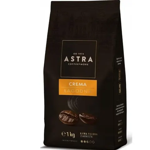 Kawa ziarnista 1,0kg ASTRA łagodna CREMA
