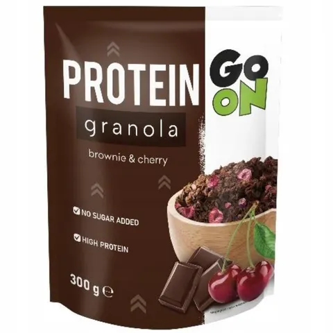 Granola proteinowa 300g GO ON brownie wiśnia