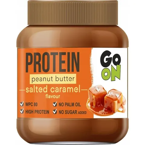 Masło orzechowe proteinowe 350g GO ON protein salted carmel słony karmel