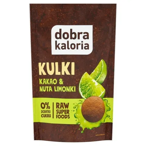 Kulki Mocy na Okrągło Kakao i Nuta Limonki bez dodatku cukru 65g - Dobra Kaloria
