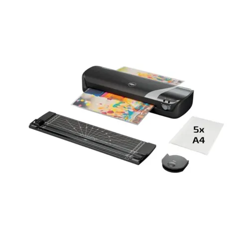 Laminator A4 GBC INSPIRE+ w zestawie z folią trymerem i zaokrąglaczem czarny 1szt.