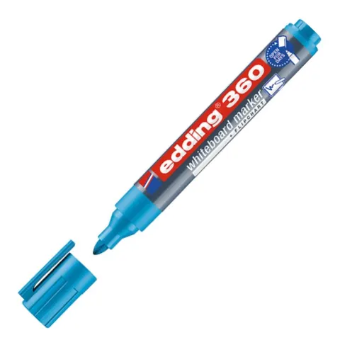 Marker do tablic 360 Edding, 1,5-3mm, błękitny