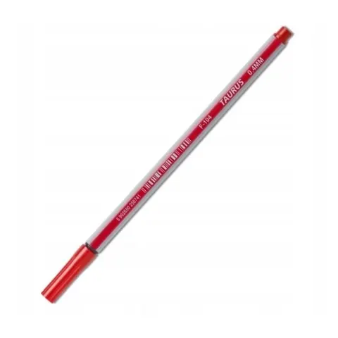 Cienkopis 0,4mm TAURUS F-104 czerwony 1szt.