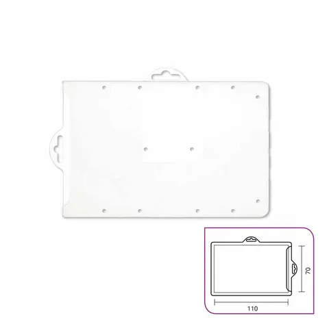 Identyfikator holder typ P na przepustkę 110x70 mm ARGO 50szt. pionowy i poziomy