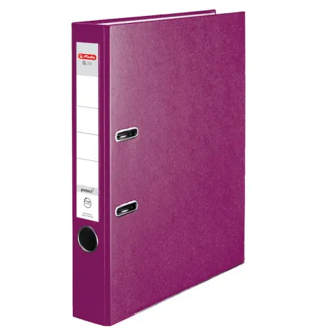 Segregator Herlitz A4/50mm ekonomiczny jagodowy